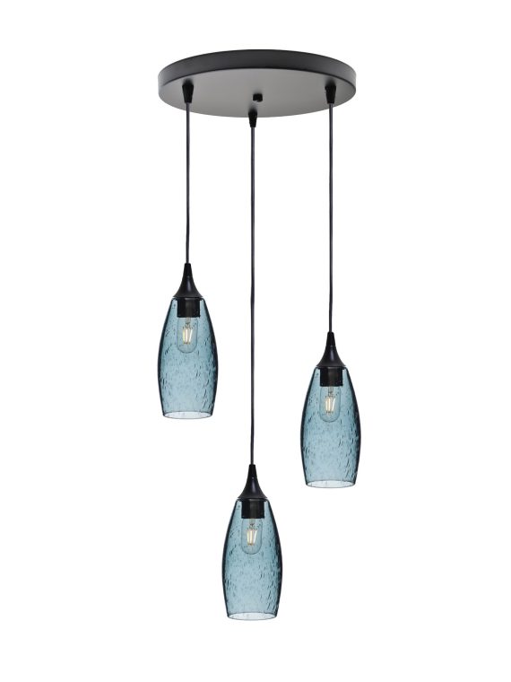 147 Lunar: 3 Pendant Cascade Chandelier