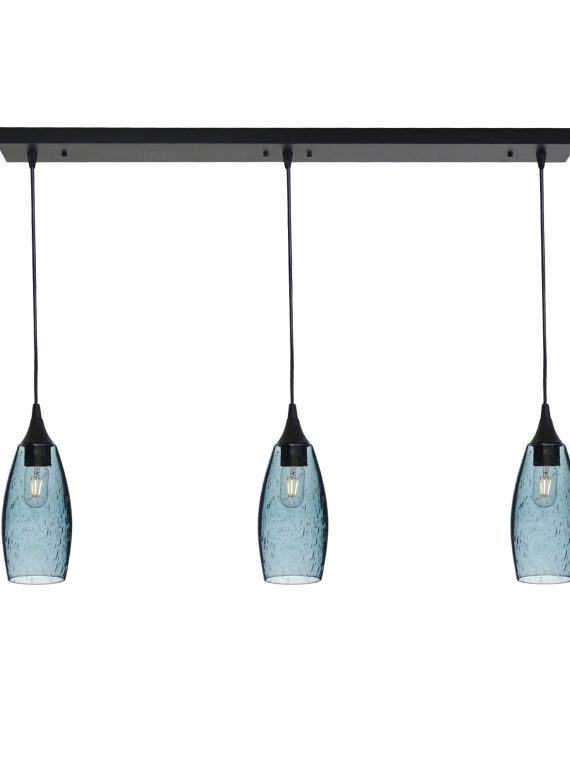 147 Lunar: 3 Pendant Linear Chandelier