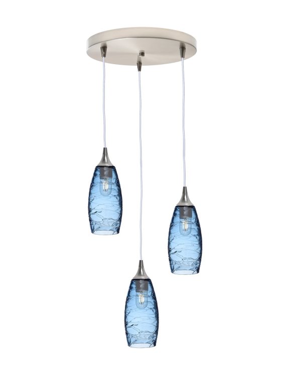 147 Spun: 3 Pendant Cascade Chandelier