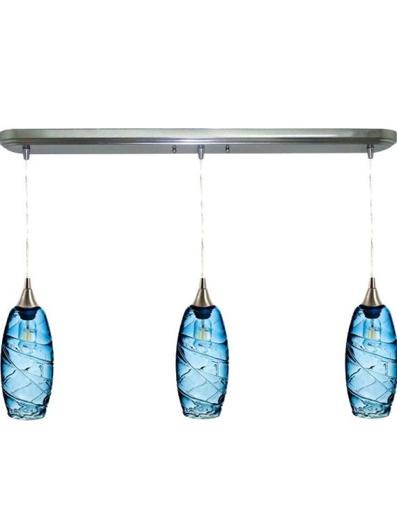 147 Spun: 3 Pendant Linear Chandelier