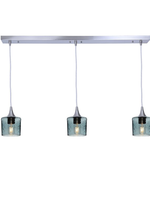601 Lunar: 3 Pendant Linear Chandelier