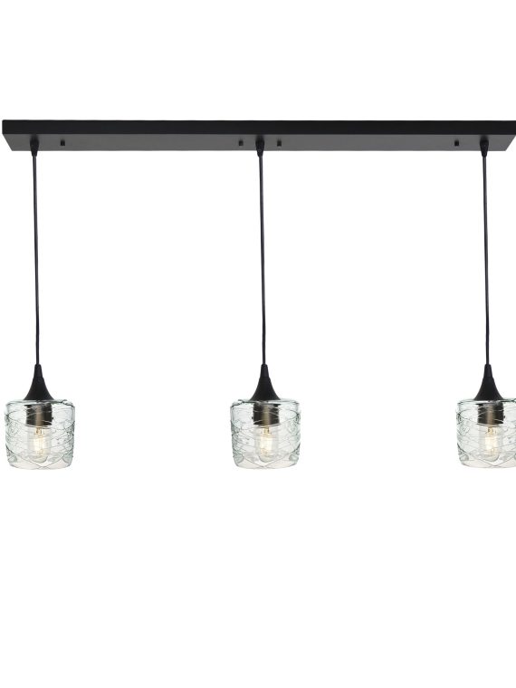 601 Spun: 3 Pendant Linear Chandelier