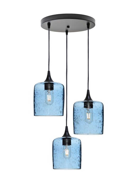 603 Lunar: 3 Pendant Cascade Chandelier