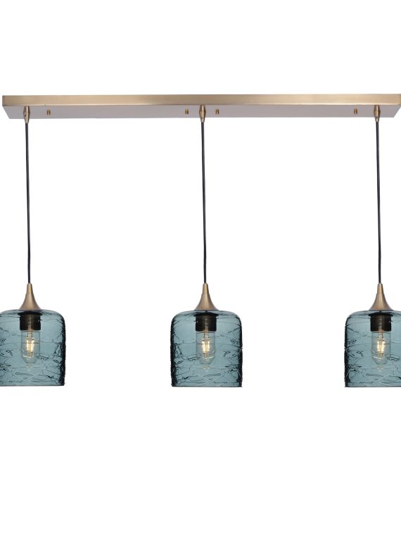 603 Spun: 3 Pendant Linear Chandelier