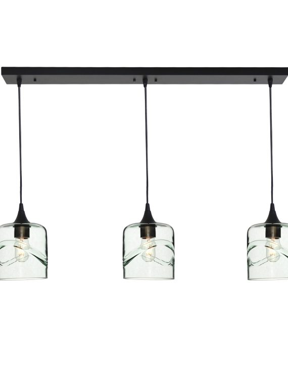 603 Swell: 3 Pendant Linear Chandelier