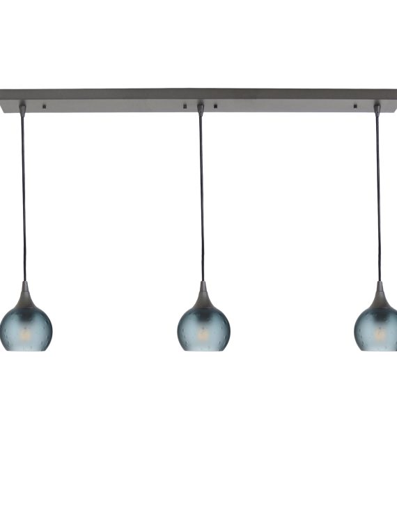 763 Celestial: 3 Pendant Linear Chandelier