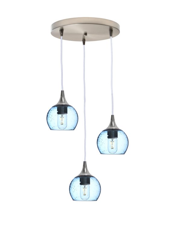 763 Lunar: 3 Pendant Cascade Chandelier