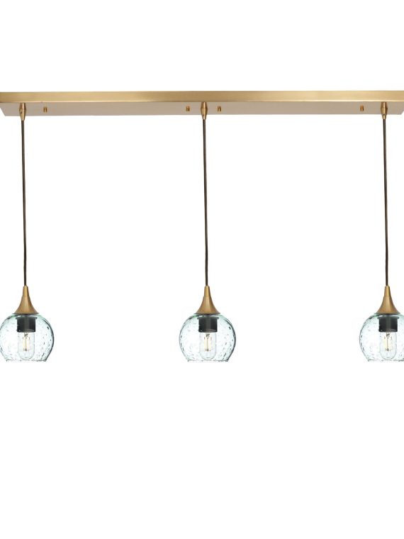 763 Lunar: 3 Pendant Linear Chandelier