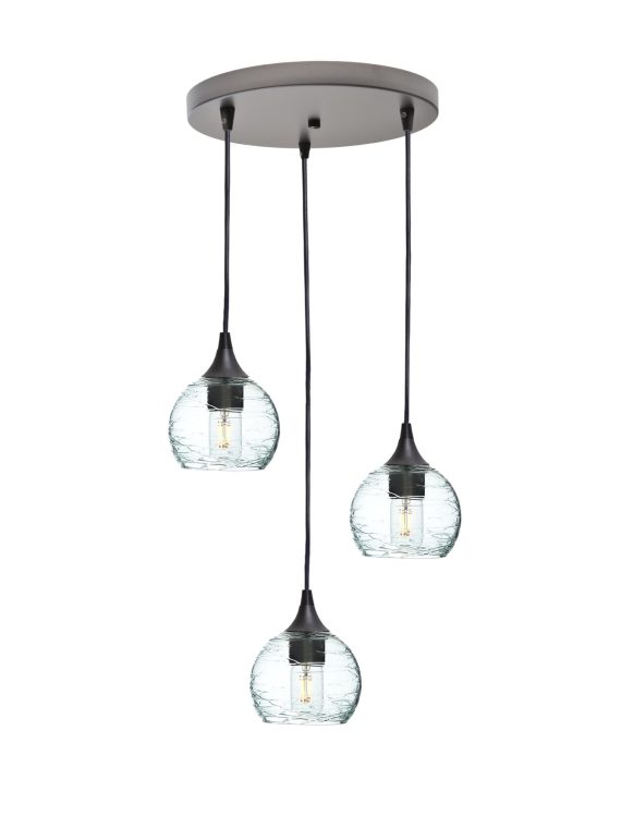 763 Spun: 3 Pendant Cascade Chandelier