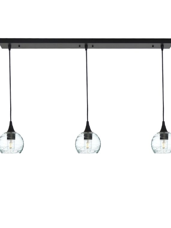 763 Spun: 3 Pendant Linear Chandelier