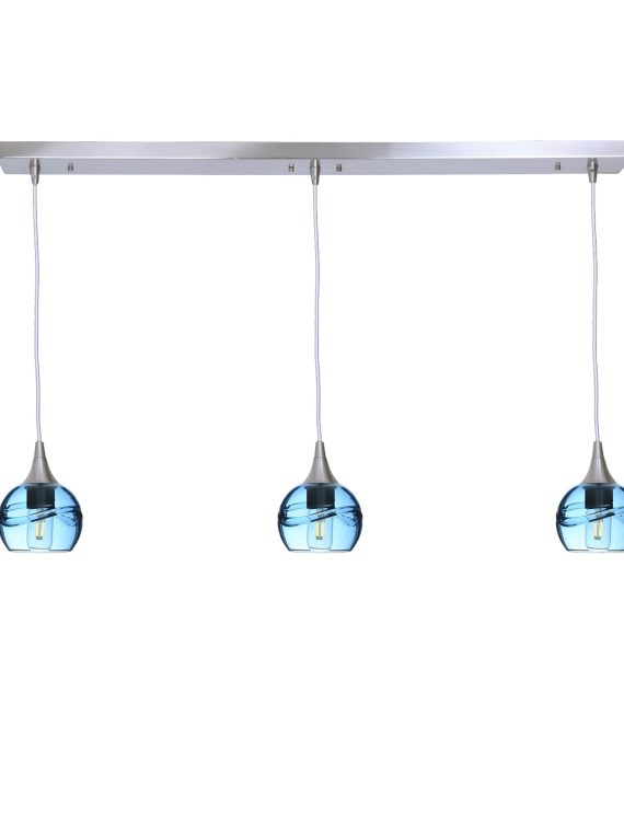 763 Swell: 3 Pendant Linear Chandelier