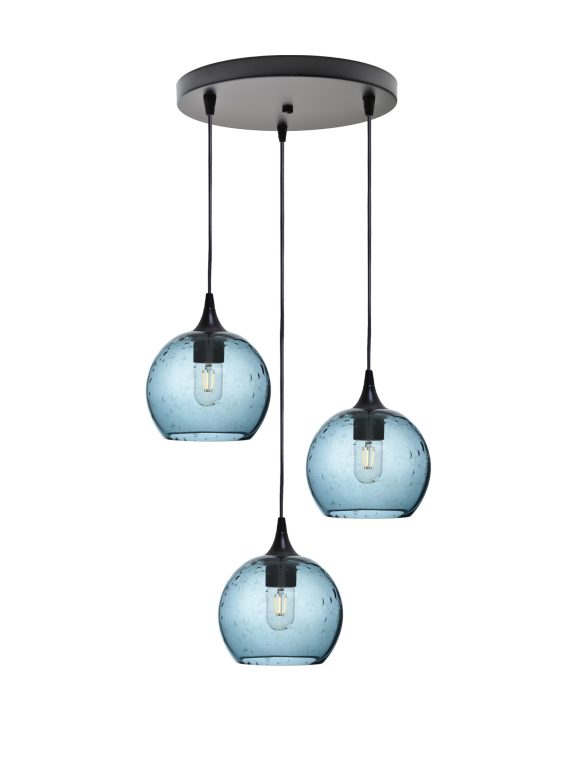 767 Lunar: 3 Pendant Cascade Chandelier