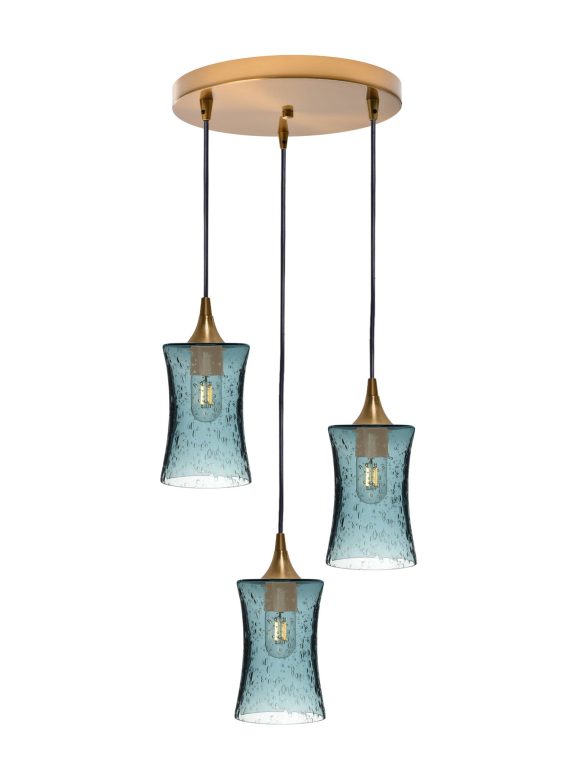 818 Lunar: 3 Pendant Cascade Chandelier
