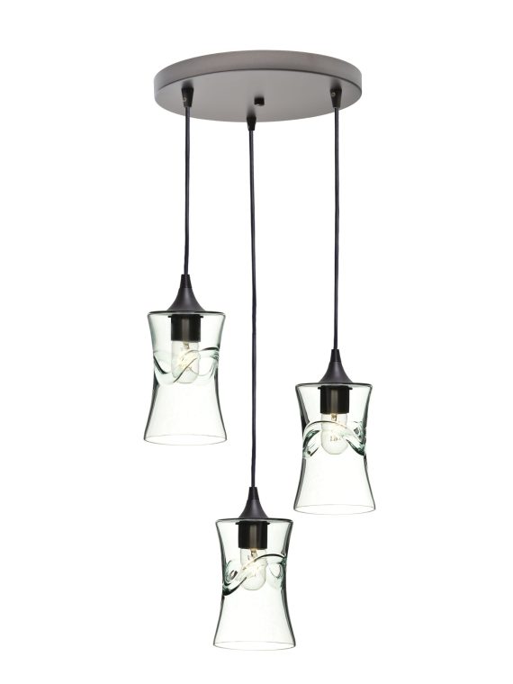 818 Swell: 3 Pendant Cascade Chandelier
